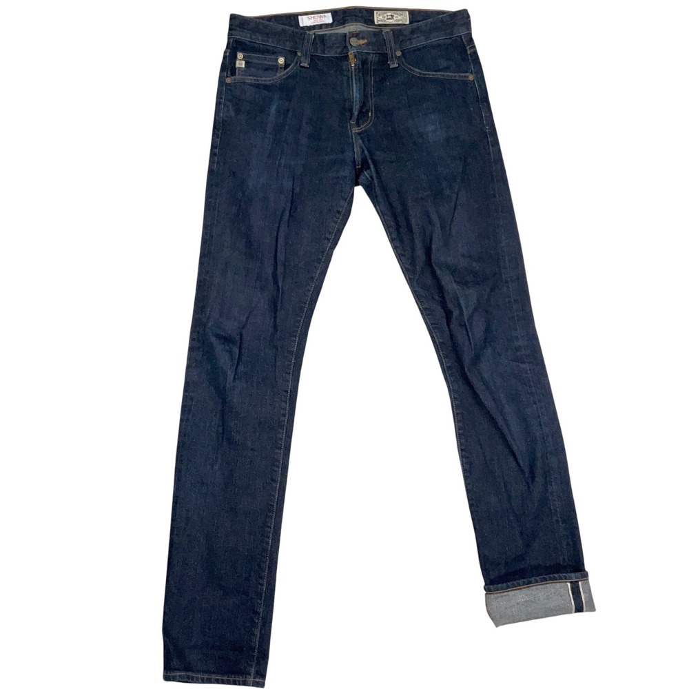 AG Adriano Goldschmied Jeans Mens 30x34 Indigo Tellis Showa Selvedge USA VTG